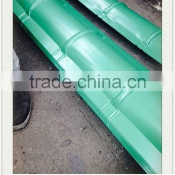 Corrugated steel sheet ridge for two-sloped roof made by China supplier WZH