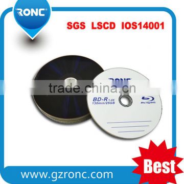 Blue ray disc recordable 25gb memory storage for vedio /audio / fiels /films