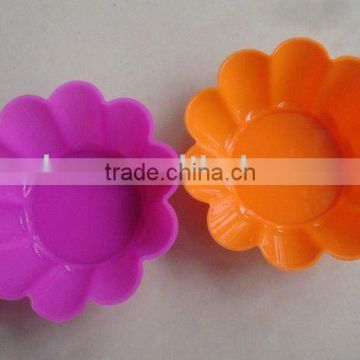 Flower shape silicone cupcake mold,small silicone cake mould CK-C067J