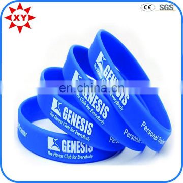 High quality popular full color printed silicone wristband