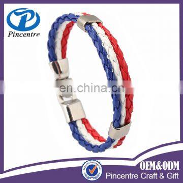 Custom handmade Rope italy national flag bracelet,italian flag bracelet