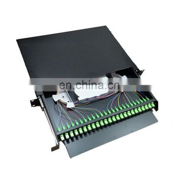 SC ST UPC APC fix type fiber optic patch panel with accessories pigtails and adapter