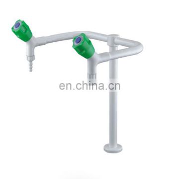 Lab clean equipment plastic faucet with double outlet