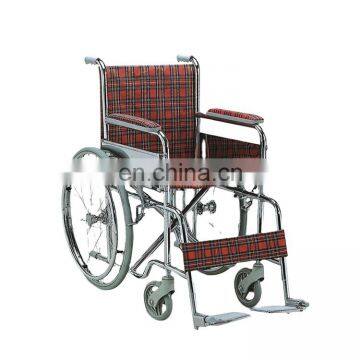 Medical equipment lightweight steel wheelchair for  the disabled