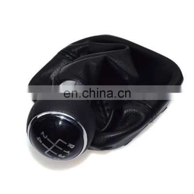 Free Shipping!Black 5 Speed Gear Shift Knob Gaitor Boot For VW Polo 9N 9N3 2002 03 04 05 06-08