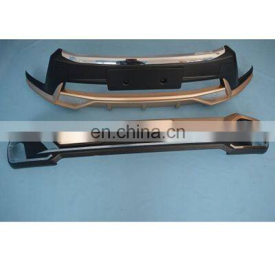 ABS material front/rear bumper guard for Toyota Highlander 2015+