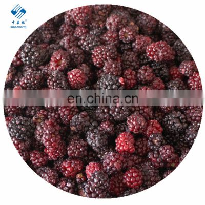 Sinocharm Whole  Frozen Berries IQF Blackberry Frozen