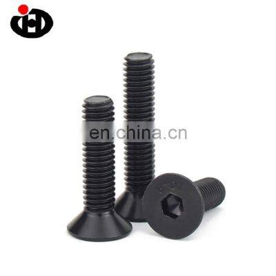 High Quality JINGHONG Black Carbon Steel Hex Socket CSK Bolt