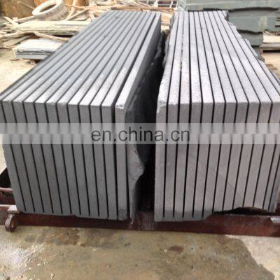 Acceptable cut size non slip stair steps paving stones natural sand stone board black sandstone