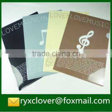 Customized A4 size colorful PP plastic file protective sleeve