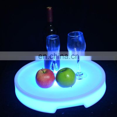 Waterproof with Colors Changing Glowing Plastic Modern Home Rgb Color Change Battery Control Square Led Illuminated Ice Bucket