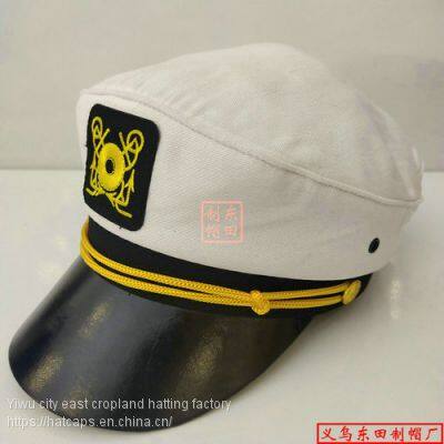 Manufacturer provides straightly sailor hat sailor hat man sea captain white uniform cap cap navy cap yacht cap for gender, neutral/male or female origin, zhejiang source category