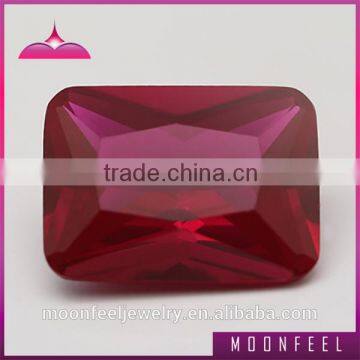 synthetic ruby corundum 5# red ruby stone