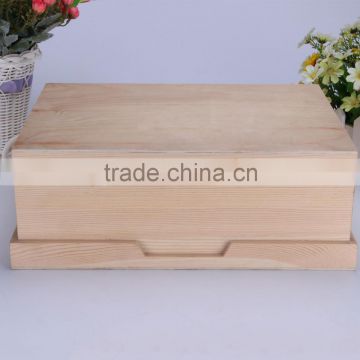 Custom decorative vintage wooden foldable gift storage box