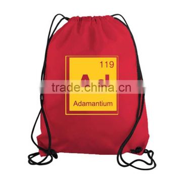 Wholesale Custom LOGO Printed Nylon Polyester Drawstring Sport Pack Bag