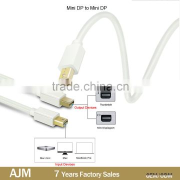 Mini DisplayPort DP to DisplayPort DP 1.2 Cable Male to Male 6ft