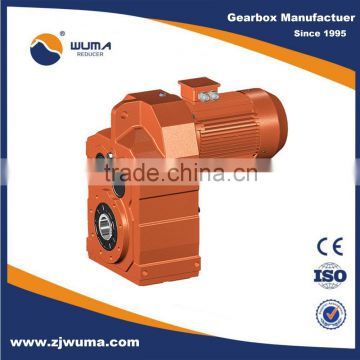 from china f series helical parallel bevel speed reducer