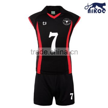 NIKOO 2014 Newly Designed Sublimated Elastic Volleyball Uniform for Women