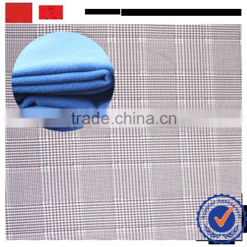 shaoxing superior quality fabric supplier ttr 2 side brushed fabric / export cheap tr melton fabric with printed for winter coat