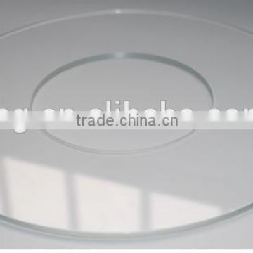 Clear Tempered Lighting Glass with center hole