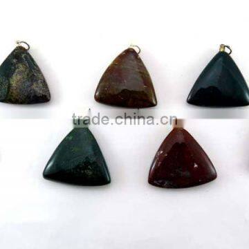 Fancy Jasper Triangle Pendant