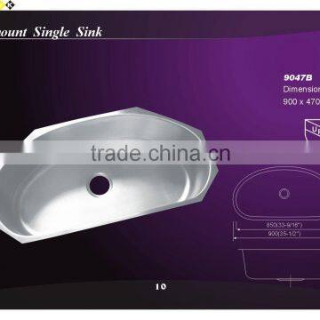 good supplier!! cUCP approval 9047A 16/18 gauge stainless steel sink