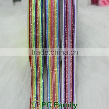 Eco-friendly 5/8" colorful elastic ribbon