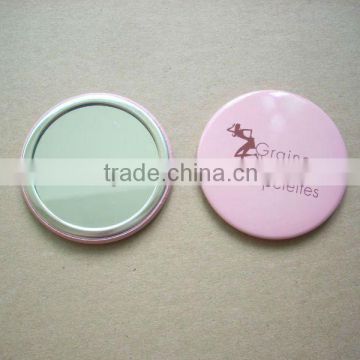 Custom woman pocket mirror, tinplate makeup mirror