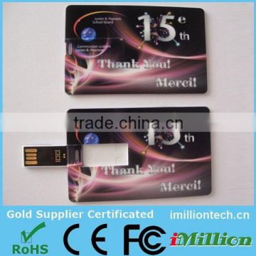 Credit Card Shape USB 2GB, Custom Credit Card USB Flash Drive 2GB, Plastic Visit Card 2GB