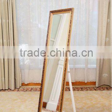 antiqued wooden cheap home decoration mirrors wholesale