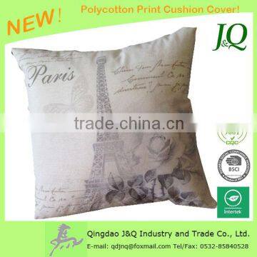 Customer Printing Fancy Paris Efel Tower Photo Printed Seat Covers Pad Covers Cushion Covers