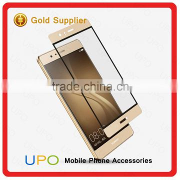 [UPO] Wholesale 9H 0.2mm Full Cover 3D Curved Tempered Glass Screen Protector For Huawei P9 Film Protector
