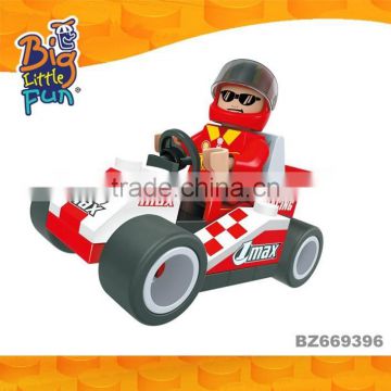 new products on China market mini blocks toy f1 racing car assembled toy car wholesale toys