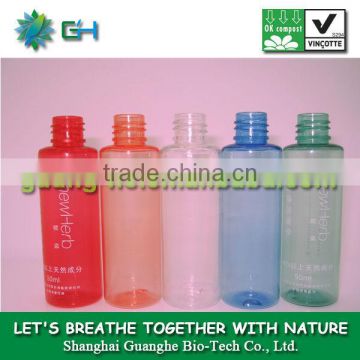50ml crystal cosmetic bottle made from biodegradable PLA material Polymerized Lactic Acid