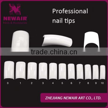 NEWAIR 500pcs Acrylic Oval Nails Full Cover Artificial Nail Art Tips