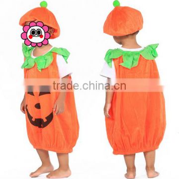 Organic cotton baby rompers wholesale baby clothes Halloween pumpkin appilque outfit baby girl and boys clothes latest design