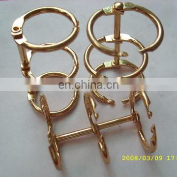 Promotional gold loose leaf binding ring for sale