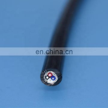 Flexible tinned Copper braiding cable 4 core PUR pipe Robot Cable