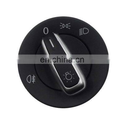 Car Chrome Headlight Fog Lamp Control Switch For VOLKSWAGEN JETTA 2011-2015 3C8941431B