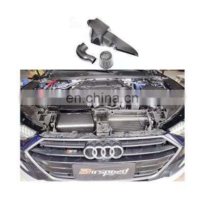 Dedicated Fixed Position No Need to Change Dry Carbon Fiber Cold  Air Intake For AUDI A6,A7 C8 3.0T