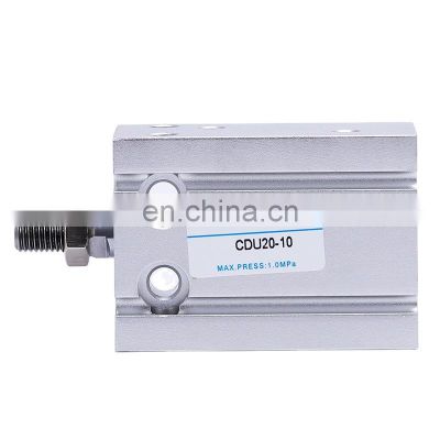 Factory Price CDU6/10/16/20/25/32mm Multi-position Free Mount Pneumatic Compact Acting Aluminum CDU Cylinder