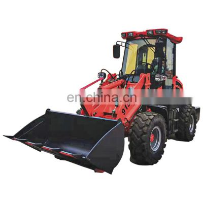Radlader Hoflader, Hoftrac Small Mini Front End Wheel Loader ZL15F with CE EPA Snow Blade and Snow Bucket 4 in 1 Bucket