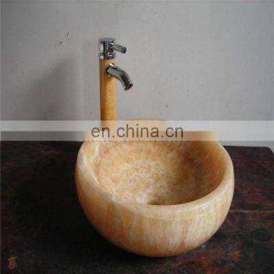 CE certificate carved granite and marble stone sink