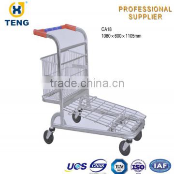 High Quality Supermarket Cargo Tallying Cart With WheelsCA18