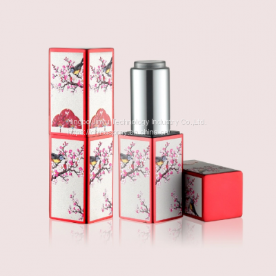 GL102 Square Shape Empty Aluminum Lipstick Containers GL102 Magnet Without Oil/Glue/POM