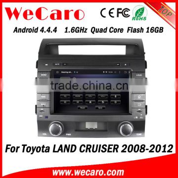 Wecaro WC-TL8013 8" Android 4.4.4 car dvd player quad core for land cruiser car multimedia stereo 2008-2012