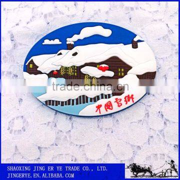 China Souvenir Snow PVC Fridge Magnet for tourist