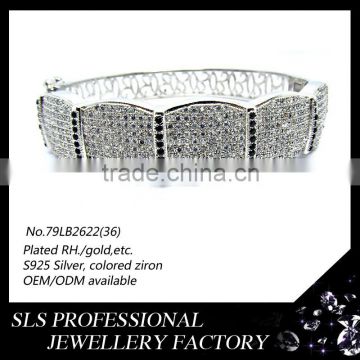 2015 best selling SLS 529 silver jewelry chunky wholesale silver jewelry fashion bracelet wholesale jewelry fashion bella