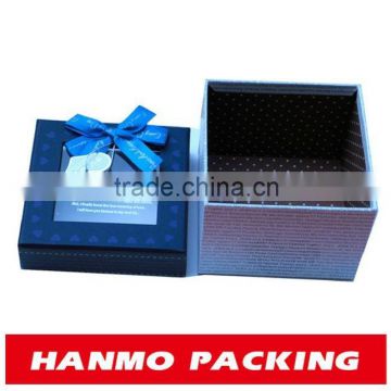 decorative delicate christmas gift box with clear window
