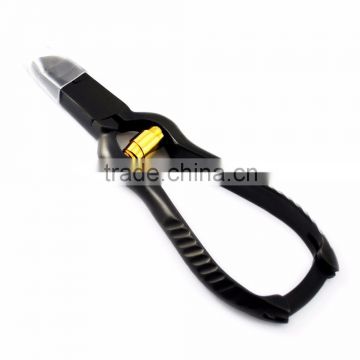 Stainless Steel Nail Cutter Toenail Barrel Spring With Safety Lock Luxury Nipper